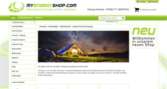 Desktop Screenshot of myenergyshop.com