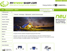 Tablet Screenshot of myenergyshop.com